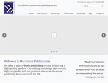 Tablet Screenshot of bannisterpublications.com